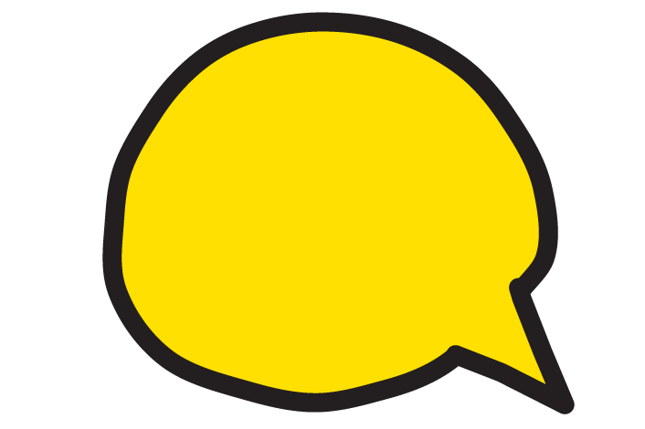 yellow chat bubble
