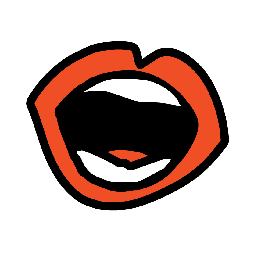 open mouth talking