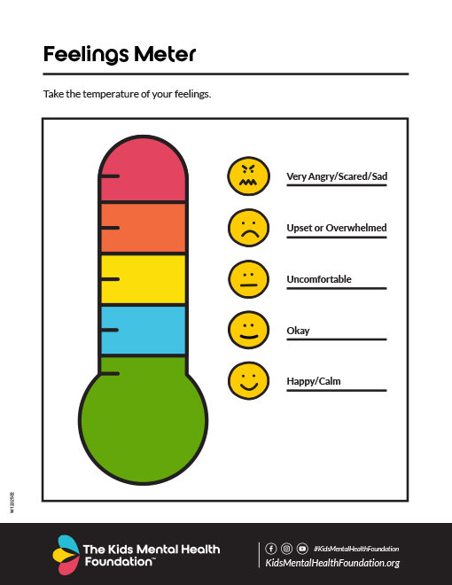 Feelings meter activity preview