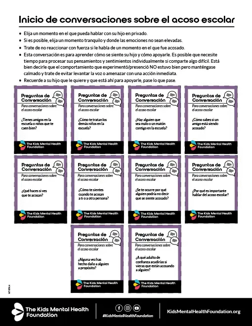 Inicio de conversaciones sobre el acoso escolar