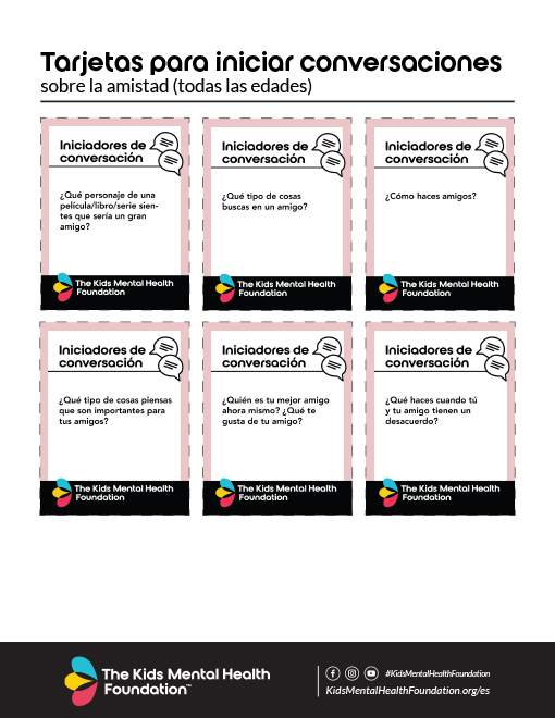 Tarjetas para iniciar conversaciones