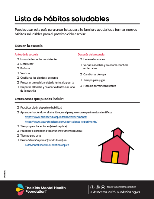 Lista de hábitos saludables